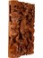 Tek Parça El Yapımı Oyma Tablo Doğal Ahşap Sanatı 33 cm x 48 cm 2