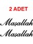 Maşallah 2 Adet Maşallah Yazı Sticker Araba Oto Motosiklet Karavan Etiket 00054 1