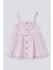 Small Dot Detailed Pembe Bebek Elbise 8