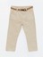 Lcw Kids Bej Basic Erkek Bebek Kemerli Pantolon 1