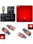 ( 4 x Adet) 1 Set T10 LED Dipsiz Ampul 12V 26 LED Kırmızı ( Red ) 1