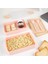 2 Katlı Kilitli Beslenme Kabı - Kendinden Çatal Kaşıklı Lunch Box Beslenme Kutusu Saklama Kabı Pembe 1