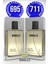 Parfüm 695 Erkek Floral 50 Ml + 711 Erkek Fresh 50 Ml Edp 1