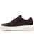 Erkek Kahverengi Bağcıklı Kalın Tabanlı Deri Sneaker 25WFD610918 2