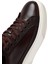 Erkek Kahverengi Bağcıklı Kalın Tabanlı Deri Sneaker 25WFD610918 9