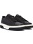Erkek Siyah Bağcıklı Kalın Tabanlı Deri Sneaker 25WFD610918 3