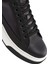 Erkek Siyah Bağcıklı Kalın Tabanlı Deri Sneaker 25WFD610918 9