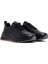 Erkek Siyah Bağcıklı Deri Casual Sneaker 25WFD612818 3