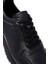 Erkek Siyah Bağcıklı Deri Casual Sneaker 25WFD612818 9