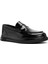 Erkek Siyah Deri Casual Loafer 25WFD661522 6