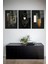 Soyut Gold Gri Minimalist 3'lü Cam Tablo Seti, Modern Ev Ofis Dekoru, Hediyelik Duvar Dekorasyonu 1