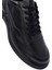 Erkek Siyah Bağcıklı Deri Casual Sneaker 25WFD660318 10