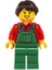 Minifigür Overalls Farmer Female HOL038 1