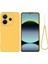 Xiaomi Redmi Note 14 4g Sıvı Silikon Kılıf Telefon Arka Kapağı El Kayışı Ile-Sarı (Yurt Dışından) 1