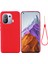 Xiaomi Mi 11 Pro-Kırmızı Için El Kayışlı Yumuşak Sıvı Silikon Telefon Kılıfı (Yurt Dışından) 1