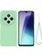 Xiaomi Poco C75 4g/redmi 14R 5G/14C 4g/a4 5g Kılıf Sıvı Silikon Çizilmez Telefon Kılıfı El Kayışı Ile-Yeşil (Yurt Dışından) 1