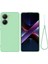 Xiaomi Redmi Turbo 4 5g/xiaomi Poco X7 Pro 5g Sıvı Silikon Kılıf Telefon Arka Kapağı El Kayışı Ile-Yeşil (Yurt Dışından) 1