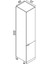 40 cm Efil Boy Dolabı (Mdf) 4