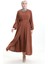 Asil Abaya Takım 0336-07 Kahverengi 1