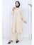Çift Düğmeli Tunik Pantolon Ikili Takım 2118-06 Vizon 1