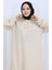 Çift Düğmeli Tunik Pantolon Ikili Takım 2118-06 Vizon 4