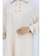 Çift Düğmeli Tunik Pantolon Ikili Takım 2118-06 Vizon 5