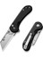 Elementum Utility Thumb Stud & Button Lock Knife Aluminum Black Handle Çakı 2