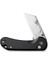 Elementum Utility Thumb Stud & Button Lock Knife Aluminum Black Handle Çakı 4