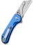 Elementum Utility Thumb Stud & Button Lock Knife Aluminum Blue Handle Çakı 3
