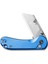 Elementum Utility Thumb Stud & Button Lock Knife Aluminum Blue Handle Çakı 4