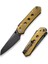 Vision Fg Thumb Stud & Superlock Knife Amber & Black Ultem Handle Çakı 2