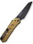 Vision Fg Thumb Stud & Superlock Knife Amber & Black Ultem Handle Çakı 3