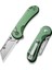 Elementum Utility Thumb Stud & Button Lock Knife Aluminum Green Handle Çakı 2