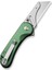Elementum Utility Thumb Stud & Button Lock Knife Aluminum Green Handle Çakı 3