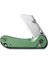 Elementum Utility Thumb Stud & Button Lock Knife Aluminum Green Handle Çakı 4