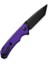 Brazen Flipper & Thumb Stud Knife Purple & Black G10 Handle Çakı 3