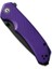 Brazen Flipper & Thumb Stud Knife Purple & Black G10 Handle Çakı 5