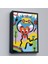 Kahverengi Çerçeveli Ikonik Pop Art Uzaylı Tablosu 3