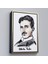 Kahverengi Çerçeveli Nikola Tesla Dekoratif Kanvas Tablo 2