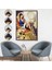 Kahverengi Çerçeveli Sailor Pin Up Dekoratif Duvar Tablosu - Denizci Kız 7