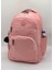 1710 Suya Dayanıklı Okul Sırt Çantası Unisex Günlük Okul Çantası Pudra 4