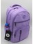1710 Suya Dayanıklı Okul Sırt Çantası Unisex Günlük Okul Çantası Lila 4
