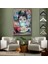 Beyaz Çerçeveli Audrey Hepburn Graffiti Pop Art Duvar Tablosu 6