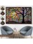 Çerçeveli Sürreal Ağaçtaki Renkler Senfonisi TABLOSU-6645 7