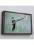 Altın Çerçeveli Bansky'nin Makineli Tüfekli Çocuk Isimli Eseri Kanvas Tablo, No Parking 4