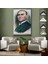 Siyah Çerçeveli Atatürk Portre Tablosu Mustafa Kemal Atatürk Dikdörtgen Dekoratif Kanvas Tablo 6