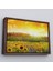 Altın Çerçeveli Ayçiçeği Tarlası Yağlıboya Görünüm Dekoratif Kanvas Tablo 4