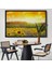 Altın Çerçeveli Ayçiçeği Tarlası Yağlıboya Görünüm Dekoratif Kanvas Tablo 8