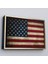 Altın Çerçeveli Amerika Birleşik Devletleri Bayrağı Rustik Kanvas Tablo 1