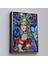Beyaz Çerçeveli Mona Lisa Grafitti Pop Art Duvar Tablosu 3